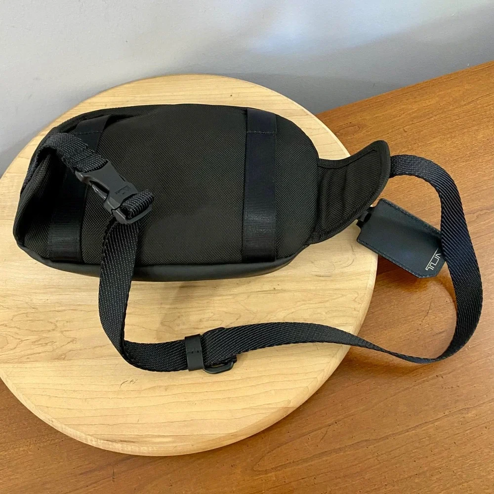 TUMI Recruit 3-in-1 Chest Pack Waist Bag Sling Black Ballistic Nylon 232701D